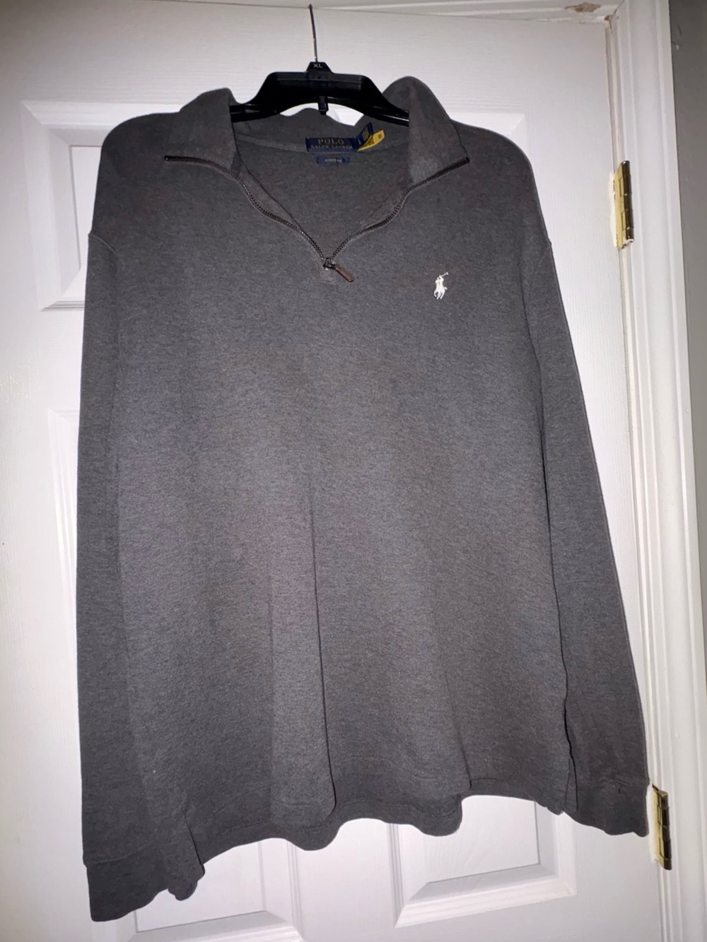 Ralph Lauren Men's Dark Gray Quarter-Zip Pullover